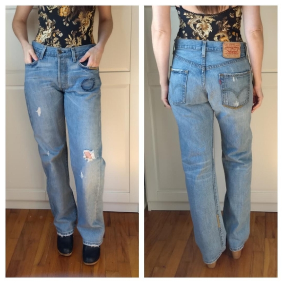 Vintage Levi's 501 patched - Picture 2 of 5